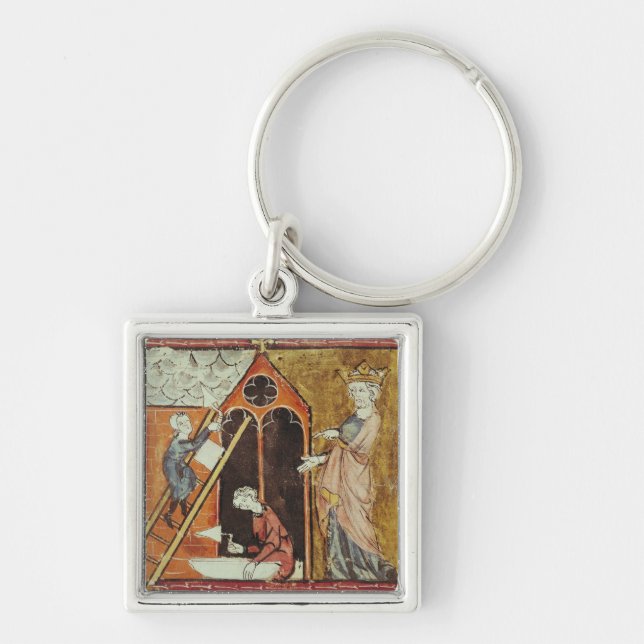 King Louis VI  Watching the Construction of Keychain (Front)