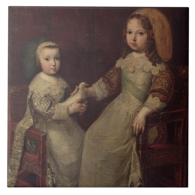 King Louis XIV (1638-1715) as a child with Philipp Tile (Front)