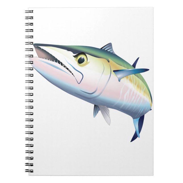 King Mackerel Swimming Notebook (Front)