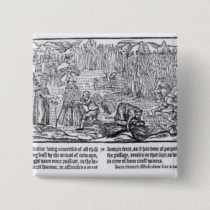 King Malcolm of Scotland 2 Inch Square Button