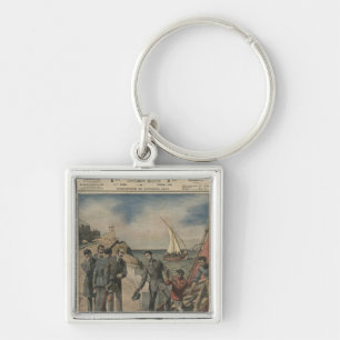 King Manuel II of Portugal bidding farewell Keychain