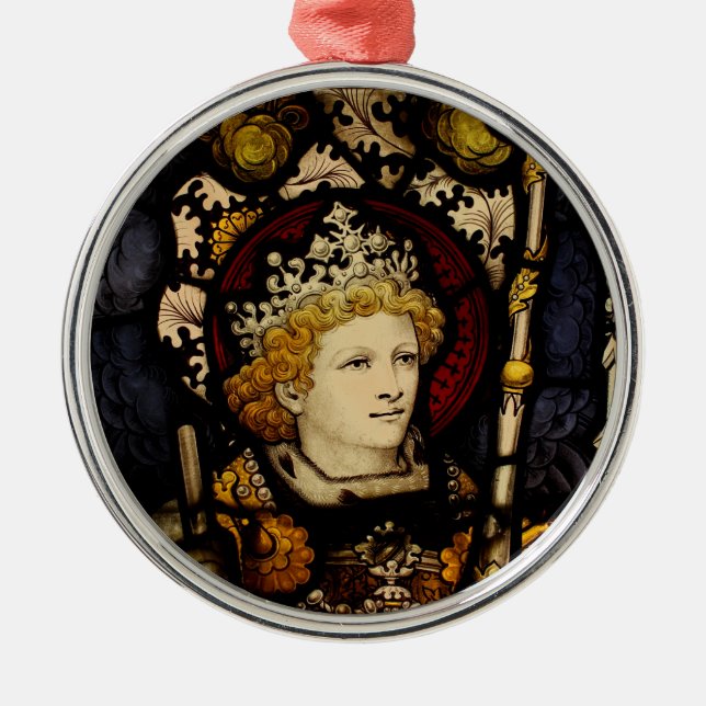 king medieval middle ages knight metal ornament (Front)