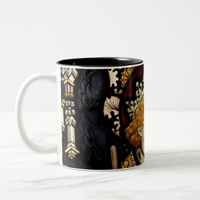king medieval middle ages knight Two-Tone coffee mug (Left)
