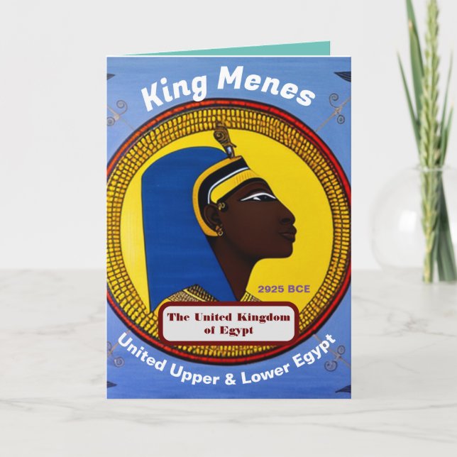 King Menes Thank You Card (Front)