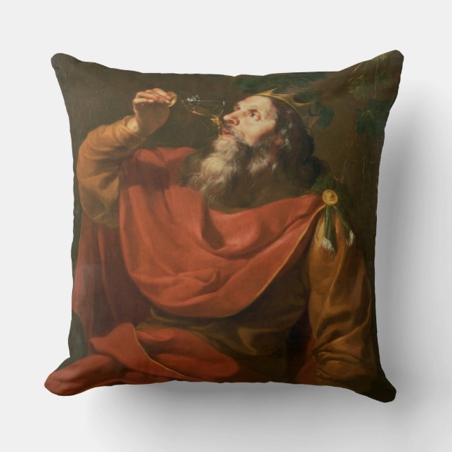 King Midas Throw Pillow (Front)