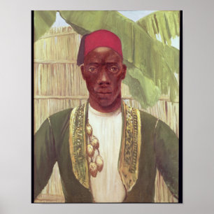 King Mutesa of Buganda, from a photo Poster