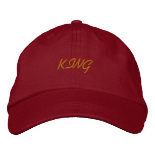 KING Name Looking Comfortable Handsome Super-Hat Embroidered Hat