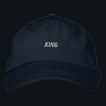 KING Navy-Hat perfect fit for any occasion Men's Embroidered Hat<br><div class="desc">Crafted from premium cotton,  this navy cap with "King" embroidery is both stylish and durable. The adjustable design ensures a perfect fit for any occasion.</div>