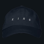 KING Navy-Hat perfect fit for any occasion Men's Embroidered Hat<br><div class="desc">Crafted from premium cotton,  this navy cap with "King" embroidery is both stylish and durable. The adjustable design ensures a perfect fit for any occasion.</div>
