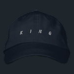KING Navy-Hat perfect fit for any occasion Men's Embroidered Hat<br><div class="desc">Crafted from premium cotton,  this navy cap with "King" embroidery is both stylish and durable. The adjustable design ensures a perfect fit for any occasion.</div>