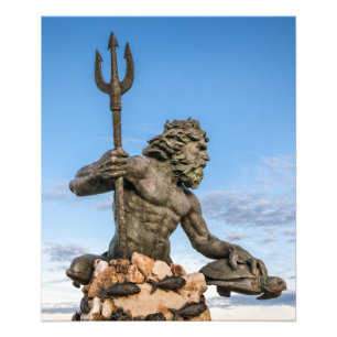 King Neptune Statue Photo Print
