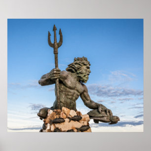 King Neptune Statue Poster