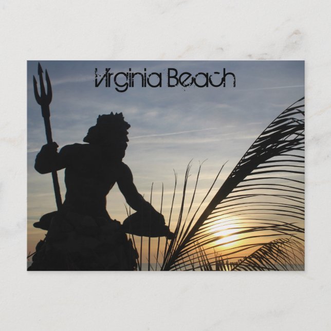 King Neptune Virginia Beach postcard (Front)