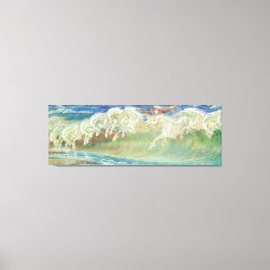 King Neptune's Horses by Walter Crane Canvas Print