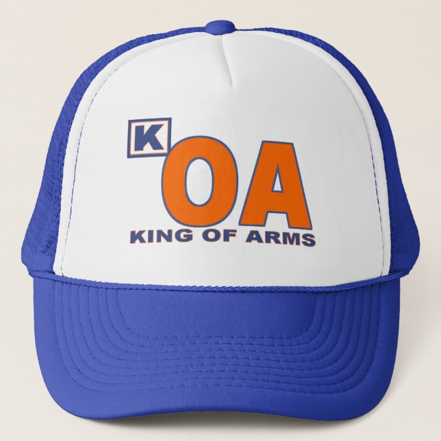 King of Arms 2CW Design Trucker Hat (Front)