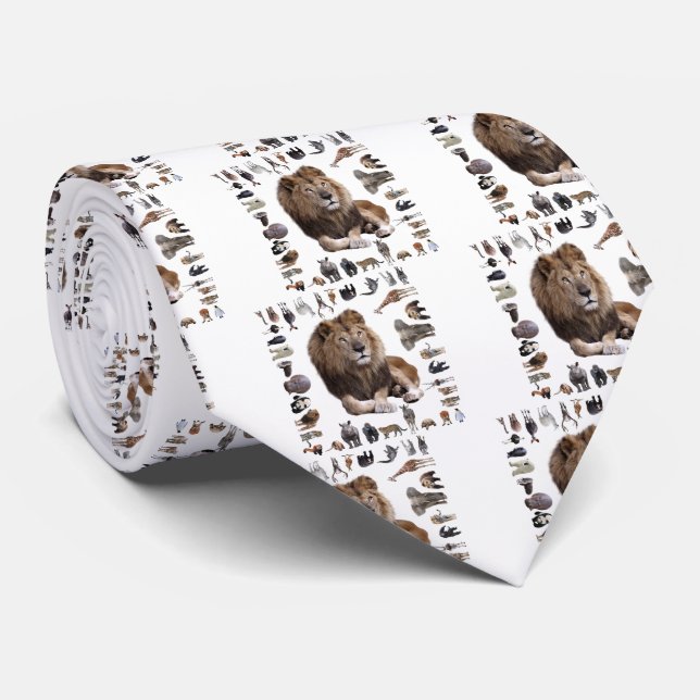 King of Beasts Tie (Rolled)