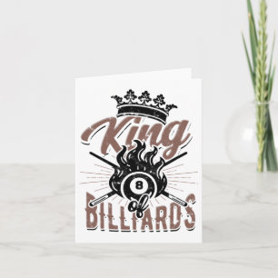 King Of Billiards – 8-ll Pool And Chalk Card