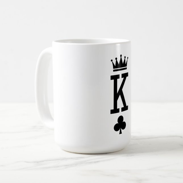 King of cards coffee mug (Front Left)