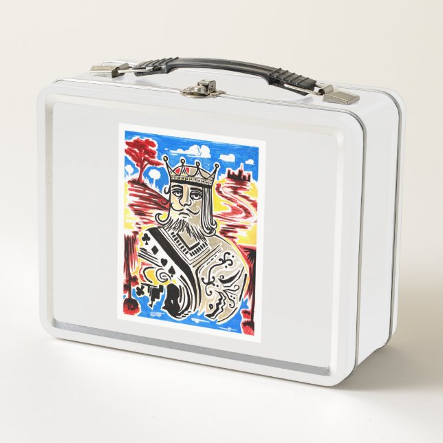 King Of Cards Metal Lunch Box (Front)