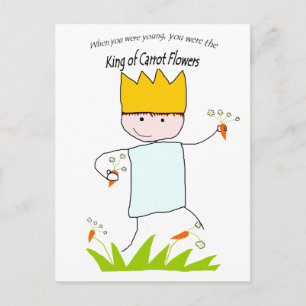 King Of Carrot Flowers Postcard