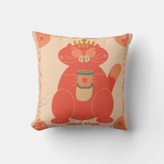 King of Chill Throw Pillow