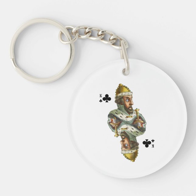 King of Clubs Keychain (Front)