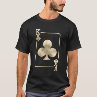 King Of Clubs Playing Card Halloween Costume Glam T-Shirt