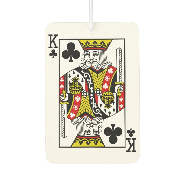 King of Clubs Playing Cards Air Freshener (Front)