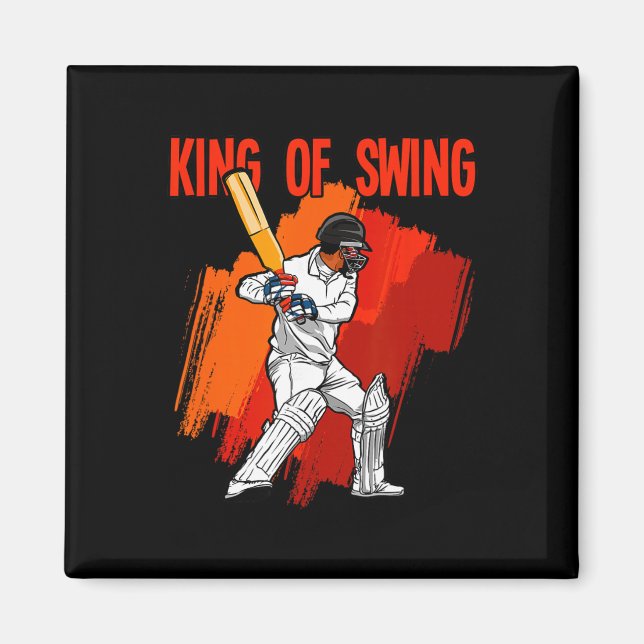 King Of Cricket  Magnet (Front)