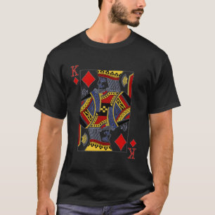 King Of Diamonds Blackjack Poker Playing Card T-Shirt