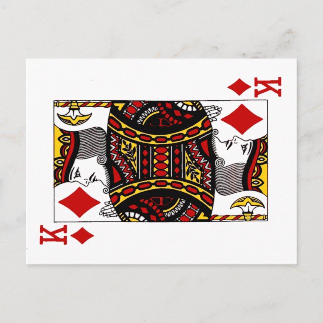 King of Diamonds Postcard (Front)