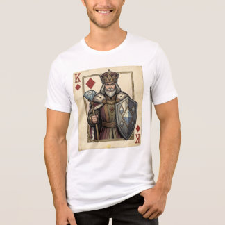 King of Diamonds – Regal Diamond King with Sceptre Tri-Blend Shirt