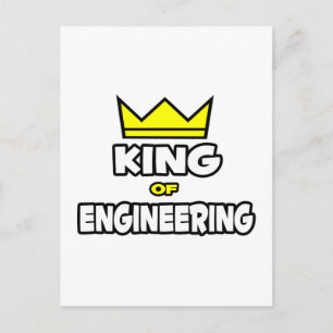 King of Engineering Postcard