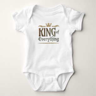 KING of Everything - Grand Medieval Royal Crown Baby Bodysuit