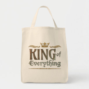 KING of Everything - Grand Medieval Royal Crown Tote Bag