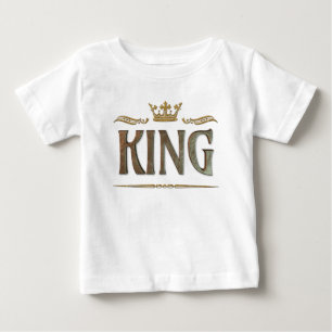 King of Everything Lettering Medieval Royal Crown Baby T-Shirt