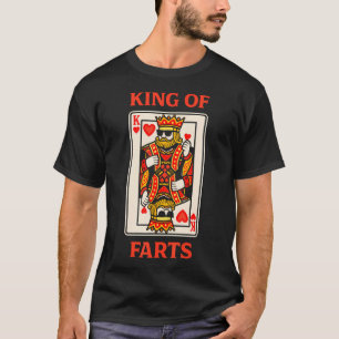 King Of Farts Funny Poker Playing Card T-Shirt