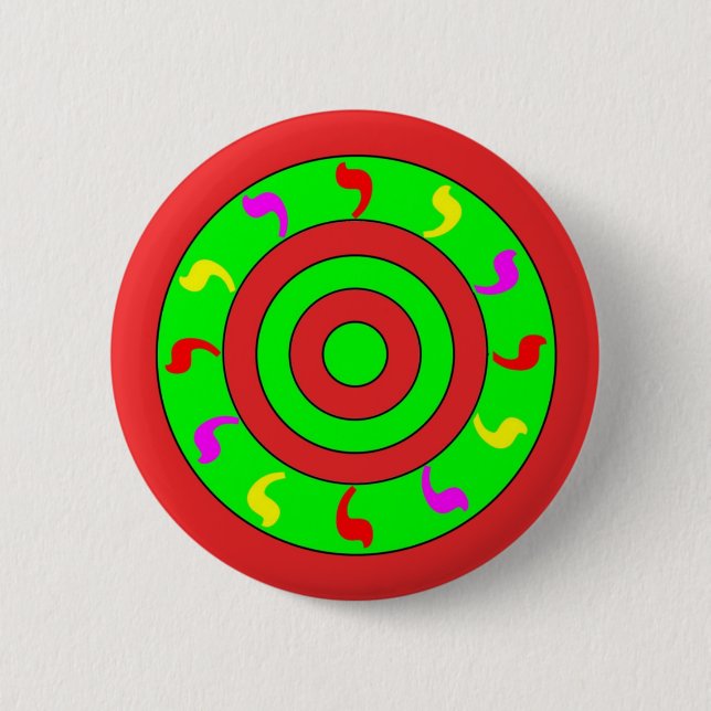 King of Fire 2 Inch Round Button (Front)