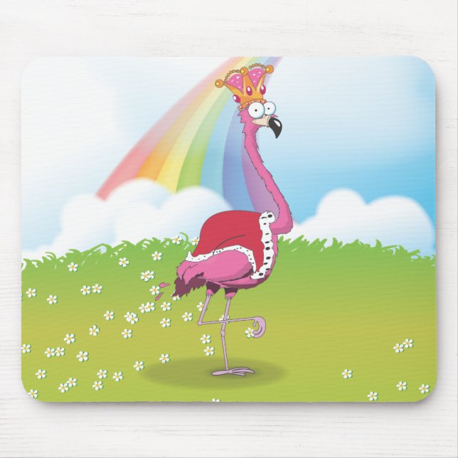 King of Flamingos Mouse Pad (Front)