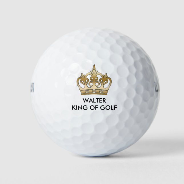 King Of Golf Monogram Balls (Front)