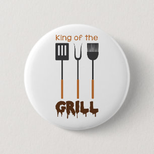 King Of Grill 2 Inch Round Button