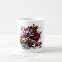 King of Hearts — Bold Royal Playing Card Illustrat
