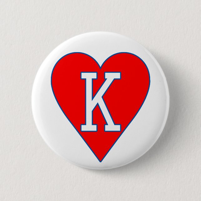 King of Hearts Button (Front)