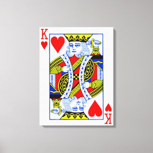 King of Hearts Canvas Print