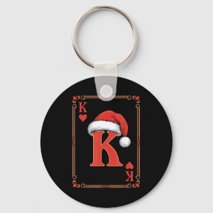 King Of Hearts Christmas Costume Playing Cards Kin Keychain
