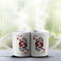 King of Hearts Custom Names Playing Card