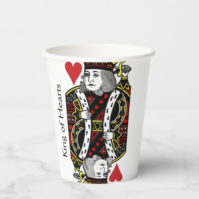 King of Hearts Design Paper Cup (Front)