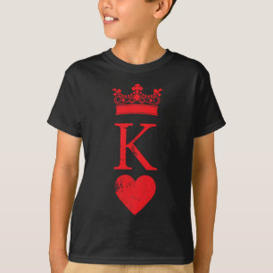 King of Hearts Halloween Costume Vintage Poker Car T-Shirt