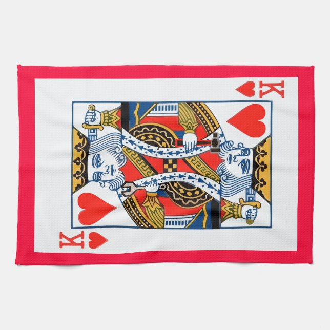 King of Hearts Kitchen Towel (Horizontal)