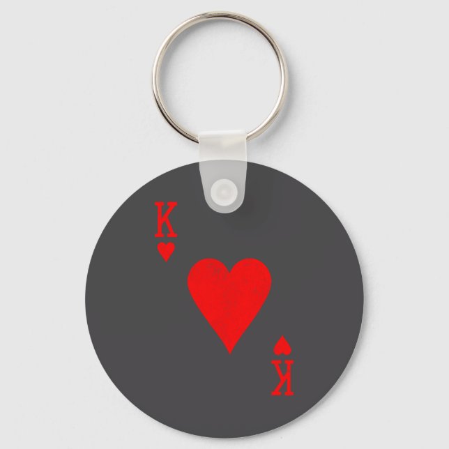 King Of Hearts Matching Couple Saint Valentine's D Keychain (Front)